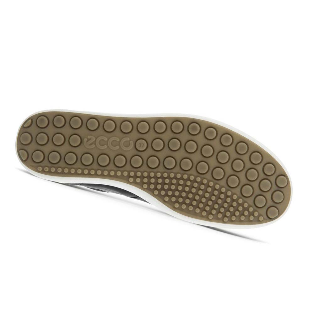 Női Ecco Soft 7 Perforated Ankle Tornacipő Fekete | HU 237PJJ